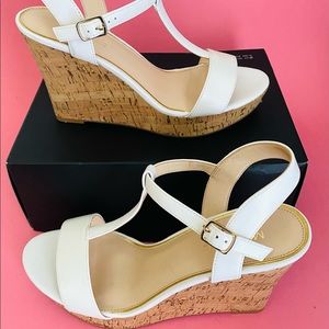 Heels Micheal Shannon Wedge Size 11 White